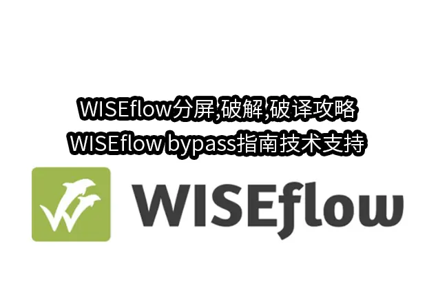 WISEflow分屏,破解,破译攻略/WISEflow bypass指南技术支持