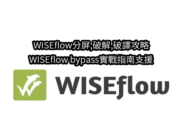 WISEflow分屏,破解,破譯攻略/WISEflow bypass實戰指南支援