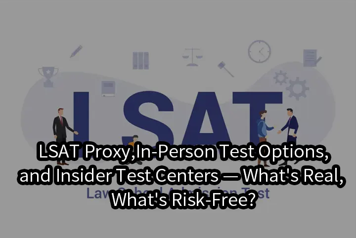 LSAT Proxy,In-Person Test Options,and Insider Test Centers — What's Real, What's Risk-Free?
