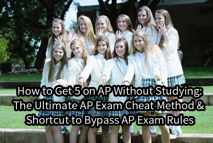 How to Get 5 on AP Without Studying: The Ultimate AP Exam Cheat Method & Shortcut to Bypass AP Exam Rules