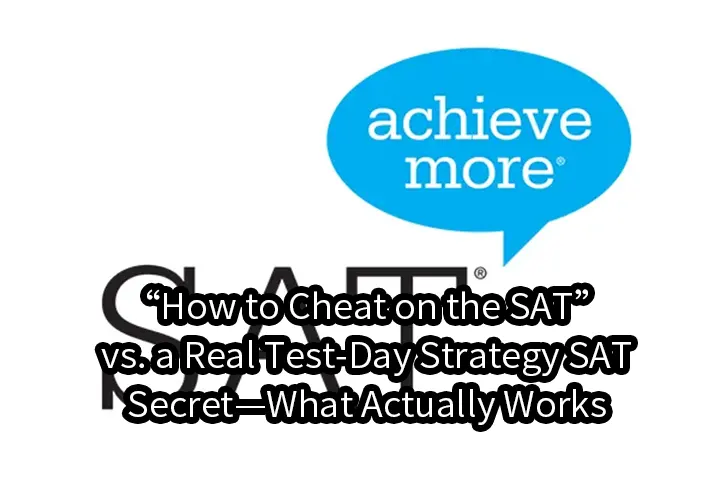 “How to Cheat on the SAT” vs. a Real Test-Day Strategy SAT Secret—What Actually Works