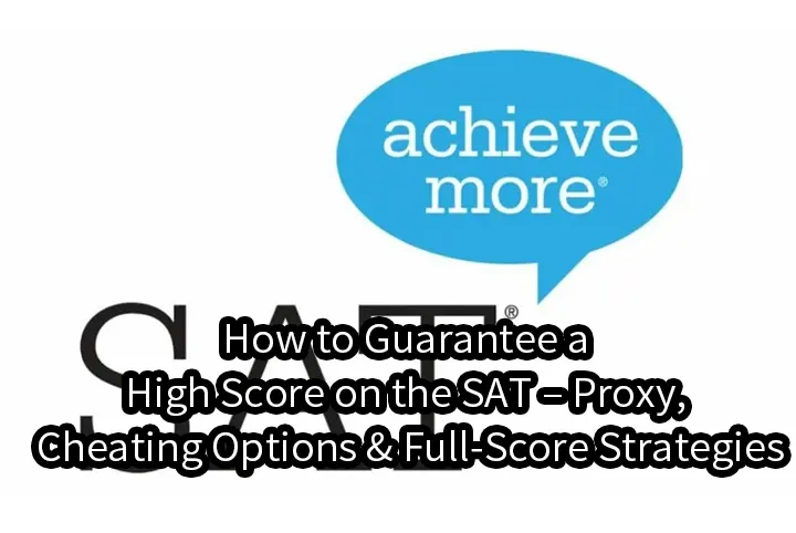 How to Guarantee a High Score on the SAT – Proxy, Cheating Options & Full-Score Strategies