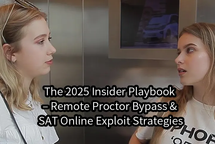 The 2025 Insider Playbook – Remote Proctor Bypass & SAT Online Exploit Strategies