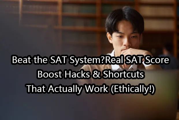 Beat the SAT System?Real SAT Score Boost Hacks & Shortcuts That Actually Work (Ethically!)