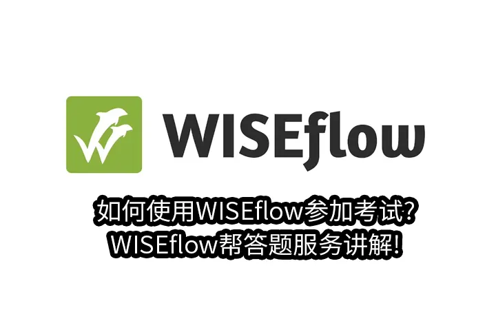 如何使用WISEflow参加考试?WISEflow帮答题服务讲解!