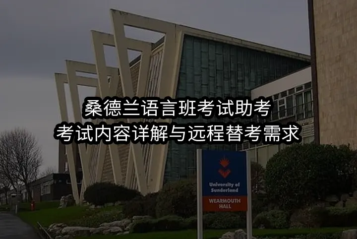 桑德兰语言班考试助考:考试内容详解与远程替考需求