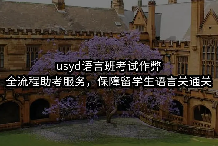 usyd语言班考试作弊:全流程助考服务，保障留学生语言关通关