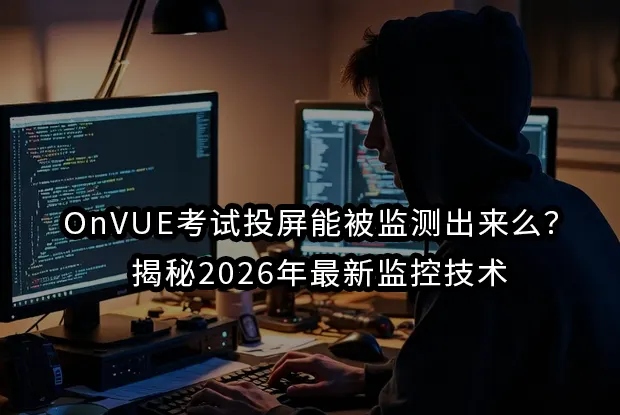 OnVUE考试投屏能被监测出来么？揭秘2026年最新监控技术