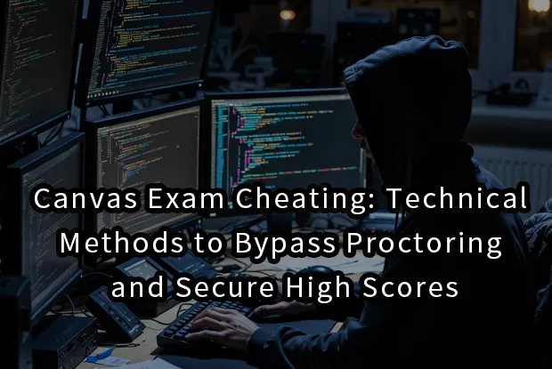Canvas Exam Cheating: Technical Methods to Bypass Proctoring and Secure High Scores