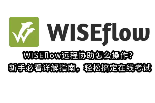 WISEflow远程协助怎么操作？新手必看详解指南，轻松搞定在线考试