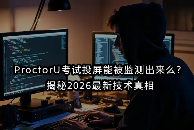 ProctorU考试投屏能被监测出来么？揭秘2026最新技术真相