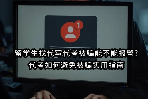 留学生找代写代考被骗能不能报警?代考如何避免被骗实用指南