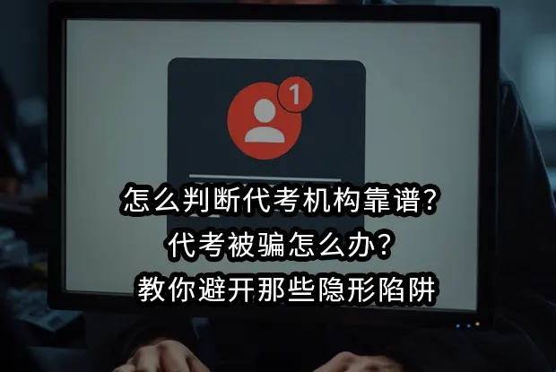 怎么判断代考机构靠谱？代考被骗怎么办？教你避开那些隐形陷阱